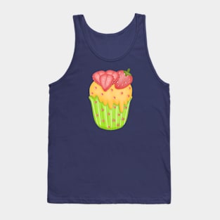 Cute strawberry cupcake 🍓. Tank Top